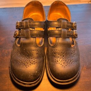 Black Matte Mary Jane Doc Martens UK 5